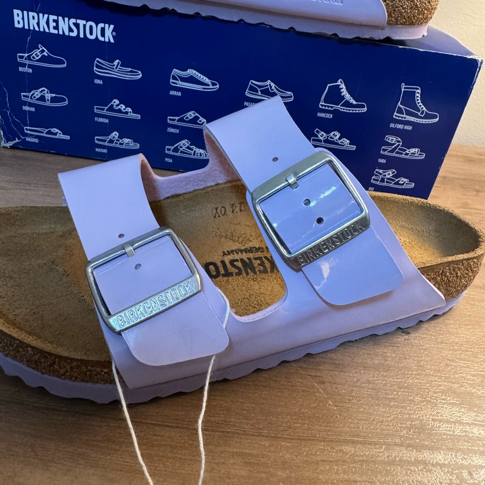 Birkenstock Arizona Sandal in Purple Fog - Picture 2 of 11
